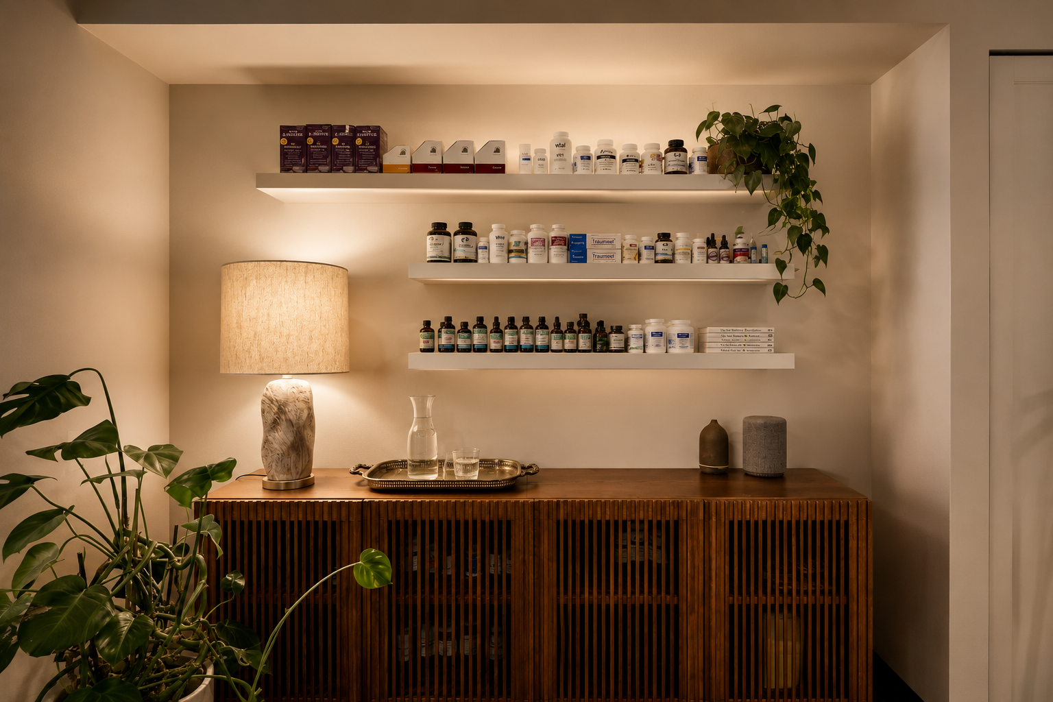 LUX retail counter — custom millwork, considered detail